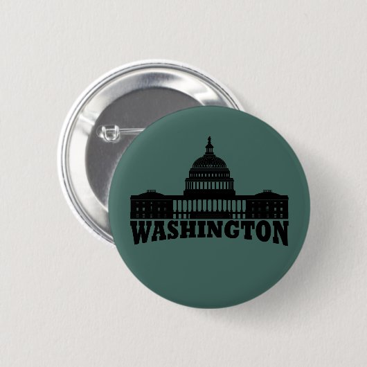Badge Rond 5 Cm Washington DC (Devant & derrière)
