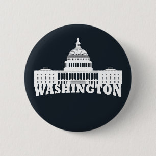 Badge Rond 5 Cm Washington DC