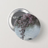 Badge Rond 5 Cm Washington DC de fleurs de cerisier (Devant & derrière)