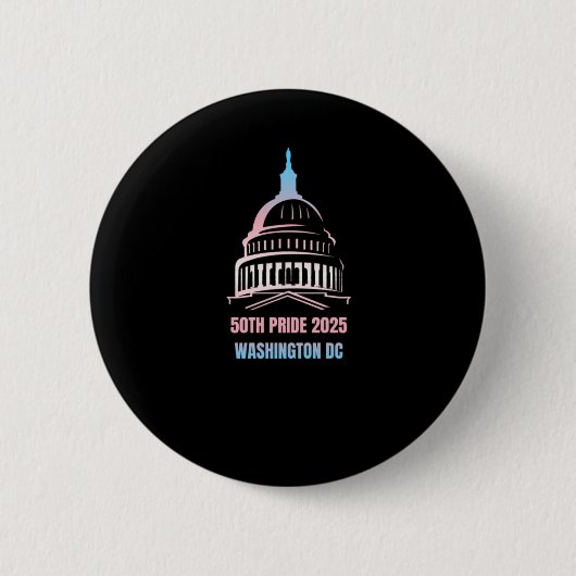 Badge Rond 5 Cm Washington Dc Pride 2025 (Devant)
