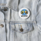 Badge Rond 5 Cm Wassabee Funny Wasabi Bee Pun (En situation)
