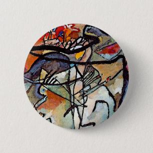 Badge Rond 5 Cm Wassily Kandinsky - Composition Cinq Art Abstrait