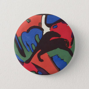 Badge Rond 5 Cm Wassily Kandinsky Franz Marc Blue Rider Peinture