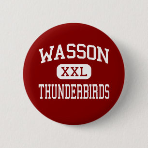 Badge Rond 5 Cm Wasson - Thunderbirds - haut - Colorado Springs
