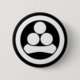 Badge Rond 5 Cm Watanabe étoile dans un cercle