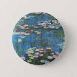 Badge Rond 5 Cm Waterlilies by Claude Monet, Vintage Impressionism<br><div class="desc">Waterlilies (1914) by Claude Monet is a vintage impressionist fine art nature painting. One of many variations of water lily floral paintings that Monet painted by the pond in his flower garden in Giverny, France. About the artist: Claude Monet (1840-1926) was a founder of the French impressionist painting movement with...</div>