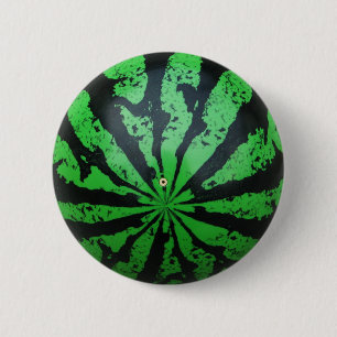 Badge Rond 5 Cm Watermelon Football / Soccer Ball