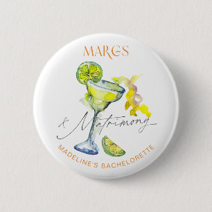 Badge Rond 5 Cm Week-end de célibataire élégant Margs & Matrimony