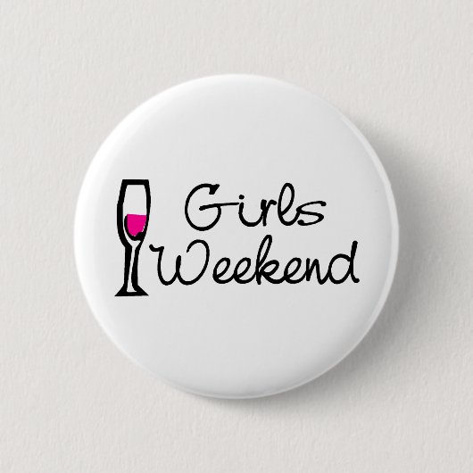 Badge Rond 5 Cm Week-end de filles (Devant)