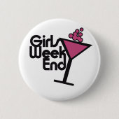Badge Rond 5 Cm Week-end filles (Devant)