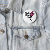 Badge Rond 5 Cm Week-end filles (En situation)