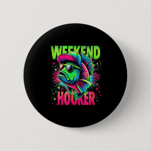 Badge Rond 5 Cm Week-end pendant le week-end drôle de jeu de mots 