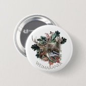 Badge Rond 5 Cm Weimaraner (Devant & derrière)