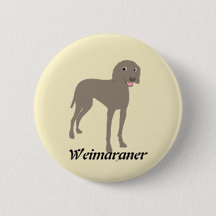 Badge Rond 5 Cm Weimaraner