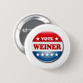 BADGE ROND 5 CM WEINER DE VOTE (Devant & derrière)