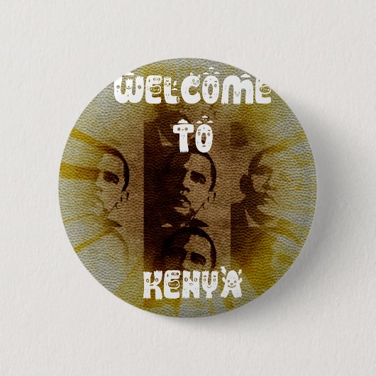 Badge Rond 5 Cm Welcome (Devant)