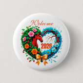Badge Rond 5 Cm Welcome 2026 (Devant)