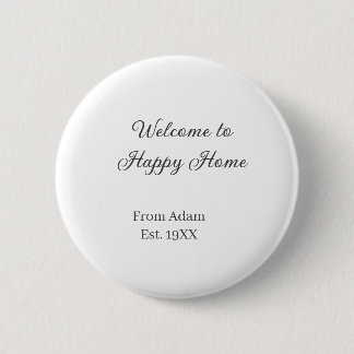 Badge Rond 5 Cm Welcome to home real estate house inauguration est