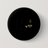 Badge Rond 5 Cm Welcome To Our Hive (Devant)