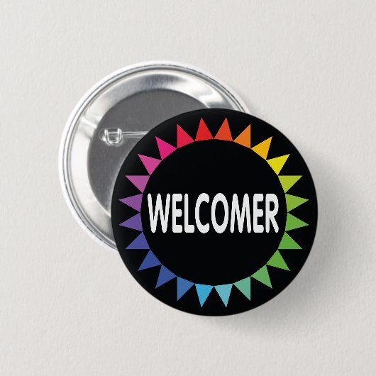 Badge Rond 5 Cm Welcomer (Devant & derrière)