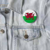 Badge Rond 5 Cm Welsh Dragon (En situation)