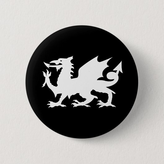 Badge Rond 5 Cm Welsh Dragon (Devant)