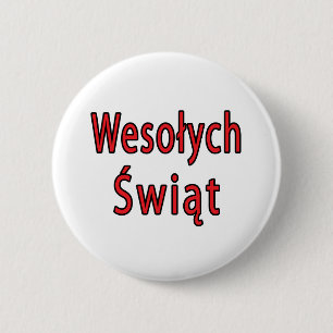 Badge Rond 5 Cm Wesolych Swiat