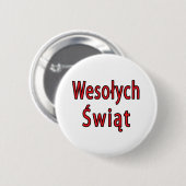 Badge Rond 5 Cm Wesolych Swiat (Devant & derrière)