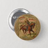 Badge Rond 5 Cm Western Buffalo Bill Wild West (Devant & derrière)