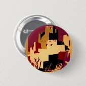 Badge Rond 5 Cm Western Southwest Pueblo WPA National (Devant & derrière)