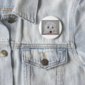 Badge Rond 5 Cm Westie (En situation)