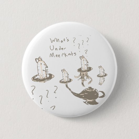 Badge Rond 5 Cm Whats Under Meerkats (Devant)