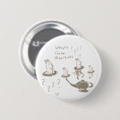 Badge Rond 5 Cm Whats Under Meerkats (Devant & derrière)