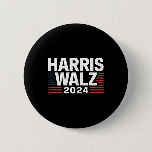 Badge Rond 5 Cm Wheimer 2024 Election Kamala Harris Tim W Waltz 1 (Devant)