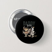 Badge Rond 5 Cm Where The Wild Things Are Daddy To Be  (Devant & derrière)