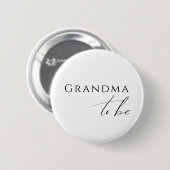 Badge Rond 5 Cm Whimsical Gender Neutral Grandma To Be (Devant & derrière)