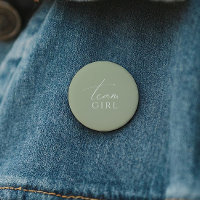 Whimsical Sage Green Genre Reveal Team Girl