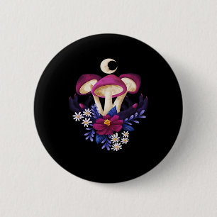Badge Rond 5 Cm Whimsigothique Champignons Classique