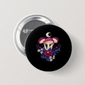 Badge Rond 5 Cm Whimsigothique Champignons Classique (Devant & derrière)