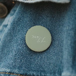 Badge Rond 5 Cm Whimssage Baby shower vert Père à être<br><div class="desc">Présentant notre sauge géant papa baby shower vert pour être bouton, parfait pour votre simple fête de boho moderne toute saison de l'année! Ce bouton a une ambiance boho-chic, neutre genre avec une calligraphie élégante et un design minimaliste délicat, ce qui le rend idéal pour les filles et les garçons....</div>