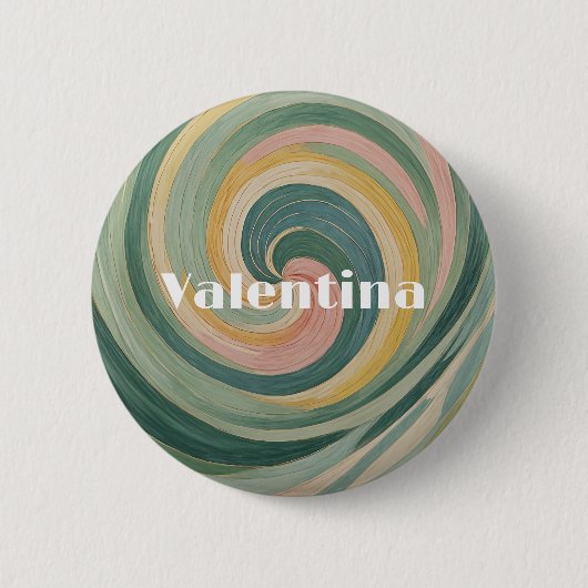 Badge Rond 5 Cm Whirling Whimsy (Devant)