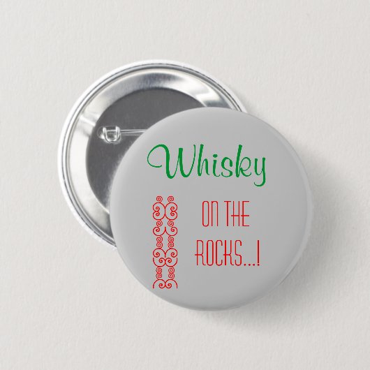 Badge Rond 5 Cm Whiskey (Devant & derrière)