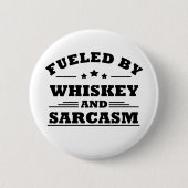 Badge Rond 5 Cm Whiskey cite d'amusants propos d'alcool (Devant)
