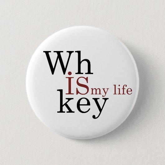 Badge Rond 5 Cm Whiskey cite d'amusants propos d'alcool (Devant)