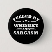 Badge Rond 5 Cm Whiskey cite d'amusants propos d'alcool (Devant)