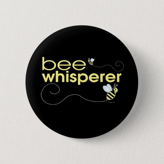 Badge Rond 5 Cm Whisperer d'abeille (Devant)
