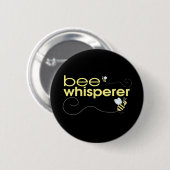 Badge Rond 5 Cm Whisperer d'abeille (Devant & derrière)