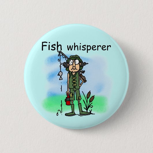 Badge Rond 5 Cm Whisperer de poissons (Devant)