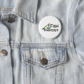 Badge Rond 5 Cm Whisperer de poissons (En situation)