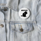 Badge Rond 5 Cm Whistlepig ? (En situation)